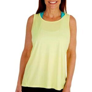 🚨DEAL! 424 RB3 Active Womens Solid Scoop Neck Butter Tank Top Size: Medium NWT